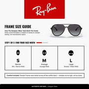 Ray-Ban Aviator RB4376 Sunglasses - Black / Grey Gradient / Large - 8056597626583 - Additional Image 3