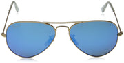 Ray-Ban Aviator RB3025 Sunglasses Batch 3 - Gold/Blue Flash / 58 mm - X001R88HMD - Additional Image 1
