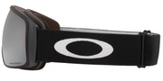 Oakley Flight Tracker snow goggles, gray lens, black foam strap with large white O logo