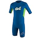 O'Neill Reactor Toddler Shorty Wetsuit Youth 3 - Blue/Neon Green