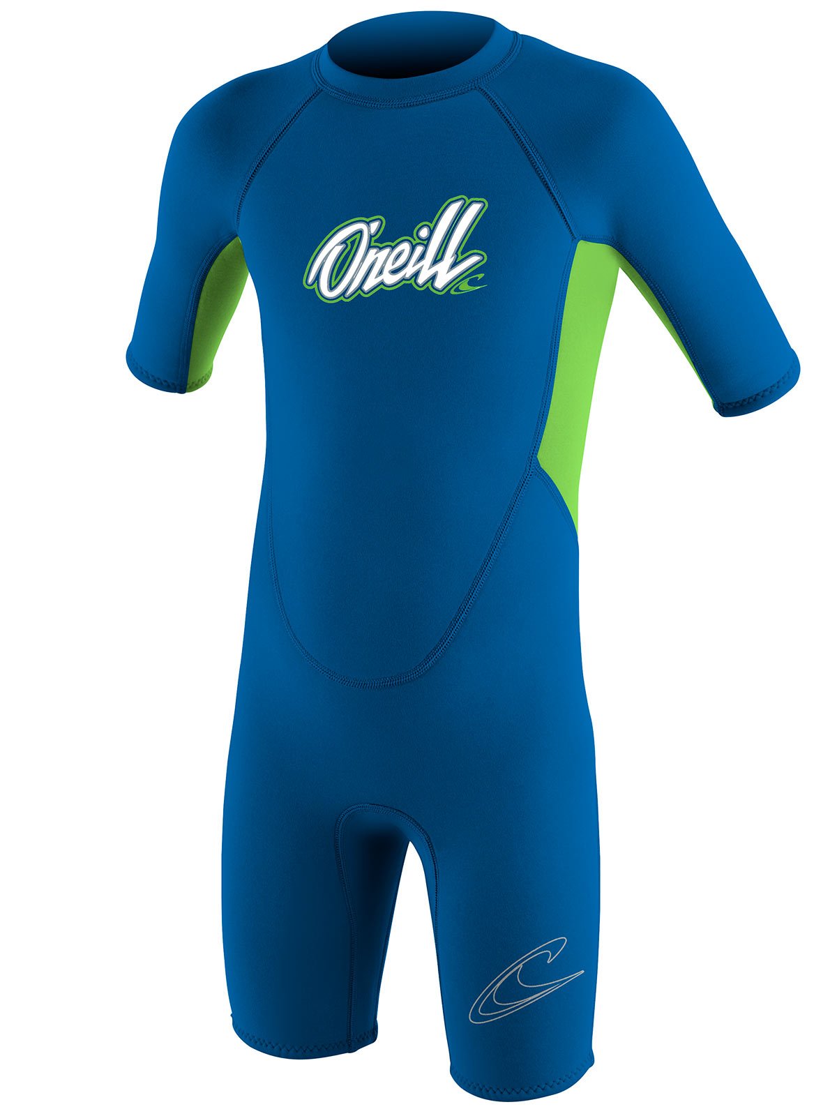 O'Neill Reactor Toddler Shorty Wetsuit Youth 3 - Blue/Neon Green