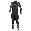 O'Neill Wetsuits womens Youth Epic 4/3mm Back Zip Fullsuit, 4 US - Black/Baylen/Black / 4