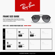 Ray-Ban Aviator RB4376 Sunglasses - Black / Grey Gradient / Large - 8056597626583 - Additional Image 4