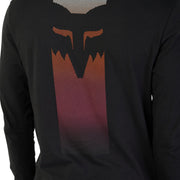 Men's Fox Racing long-sleeve prem tee, black with orange FOX head graphic detail