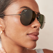 Ray-Ban Aviator RB3025 Sunglasses Batch 3 - Gold/Polarized Brown Gradient / 58 mm (X002DTIHQB) - X002DTIHQB - Additional Image 4
