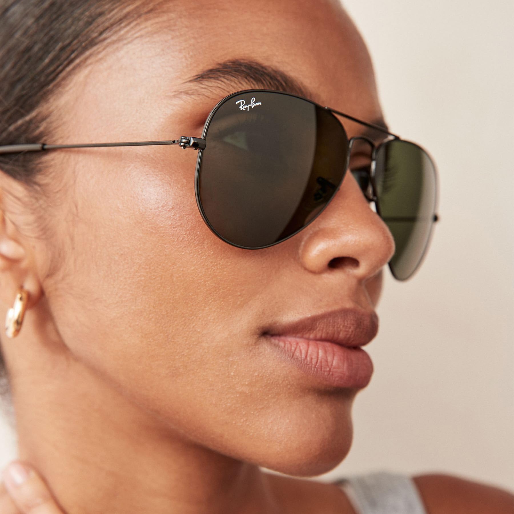 Ray-Ban Aviator RB3025 Sunglasses Batch 3 - Gold/Polarized Brown Gradient / 58 mm (X002DTIHQB) - X002DTIHQB - Additional Image 4