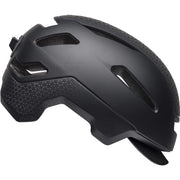 Matte gunmetal bike helmet with ventilation vents and rear adjuster straps