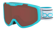 Aqua ski goggles with brown lens and white bO logo strap