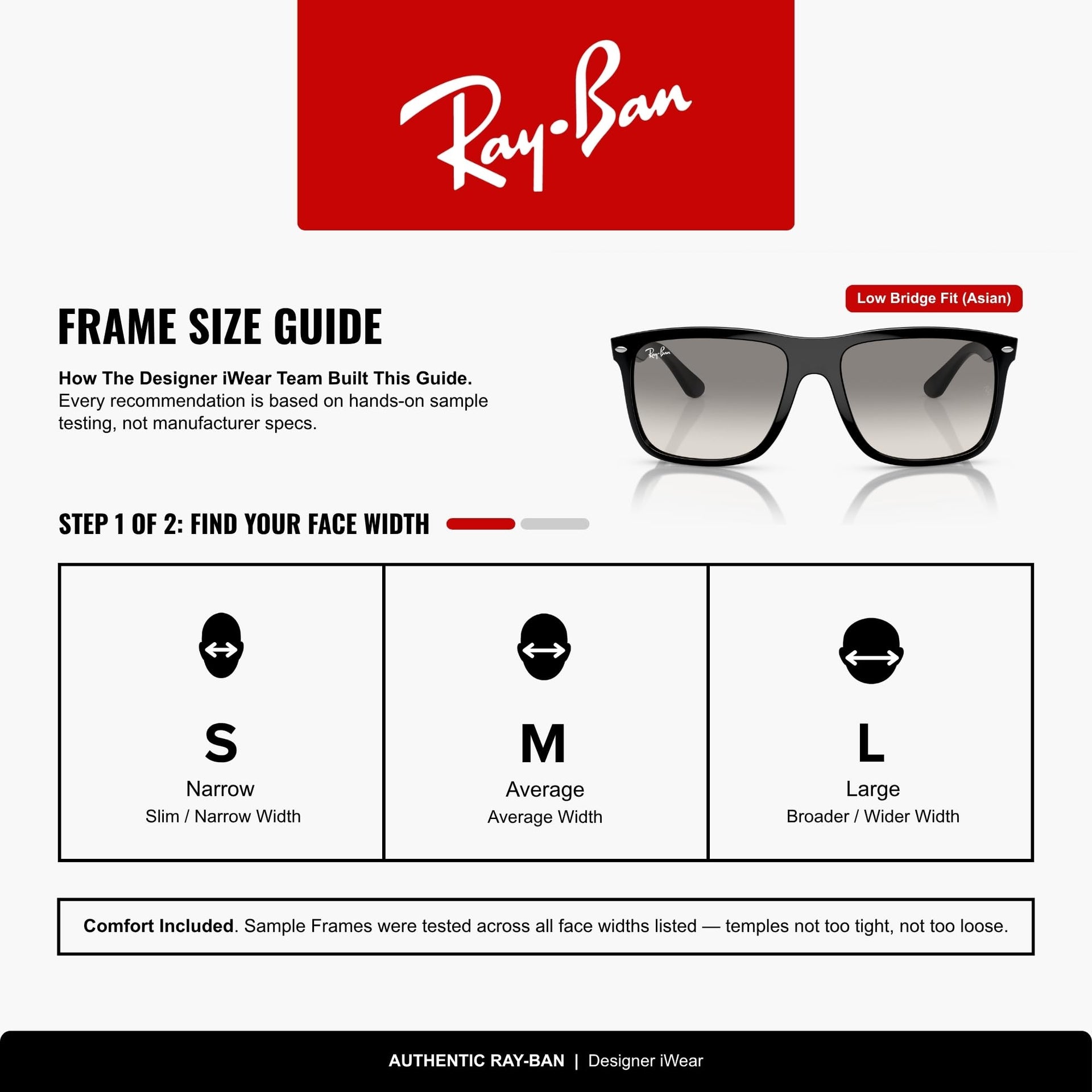 Ray-Ban Boyfriend Two RB4547F Sunglasses - Black / Large - 8056597957885 - Additional Image 3