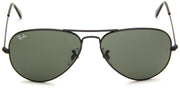 Ray-Ban Aviator RB3025 Sunglasses - Glossy Black/Grey Green / 58 mm - 805289628231 - Additional Image 1