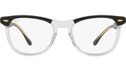 Ray-Ban RB2398 Eagleeye sunglasses with clear lenses and translucent frame, black temples