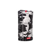 Airhole Airtube Ergo fleece facemask, black-and-white graphic tube with side face opening