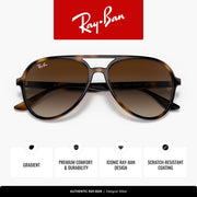 Ray-Ban Aviator RB4376 Sunglasses - Havana / Brown Gradient / Large - 8056597626620 - Additional Image 2