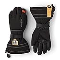 Hestra Unisex Army Leather Blizzard - 5-Finger Glove - Black/light
