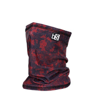 Blackstrap tube neck gaiter in red and black camo pattern