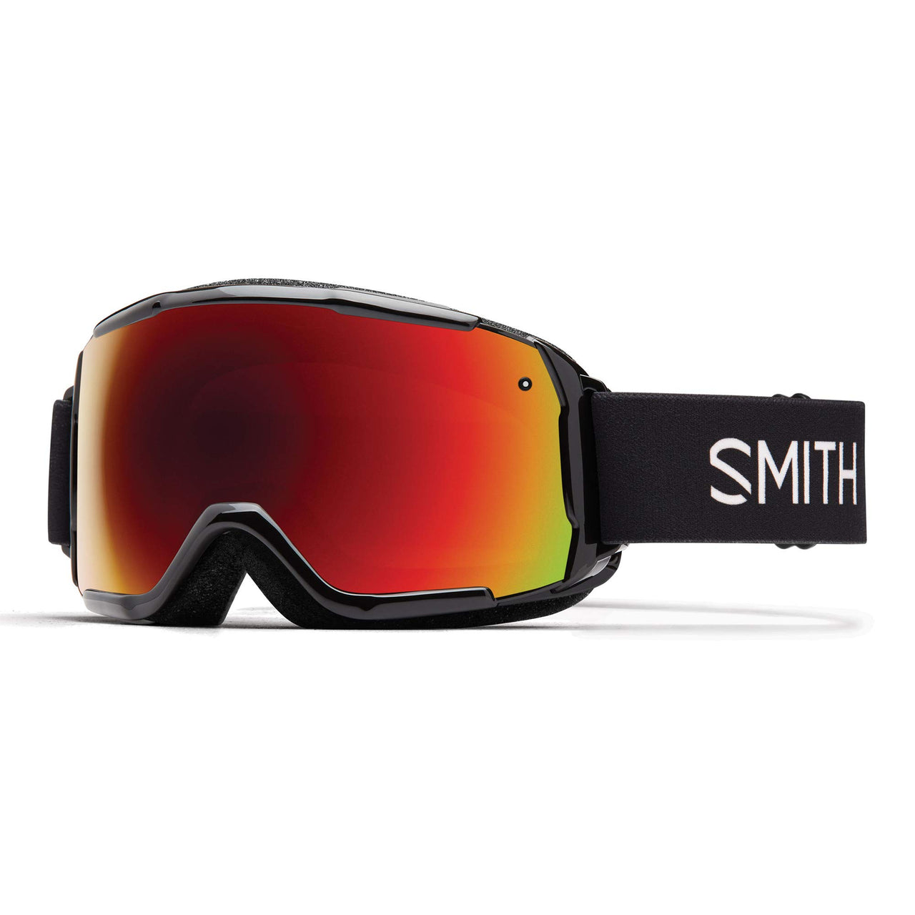Smith Fit Black With Red Sol-X Lens Snow Goggles