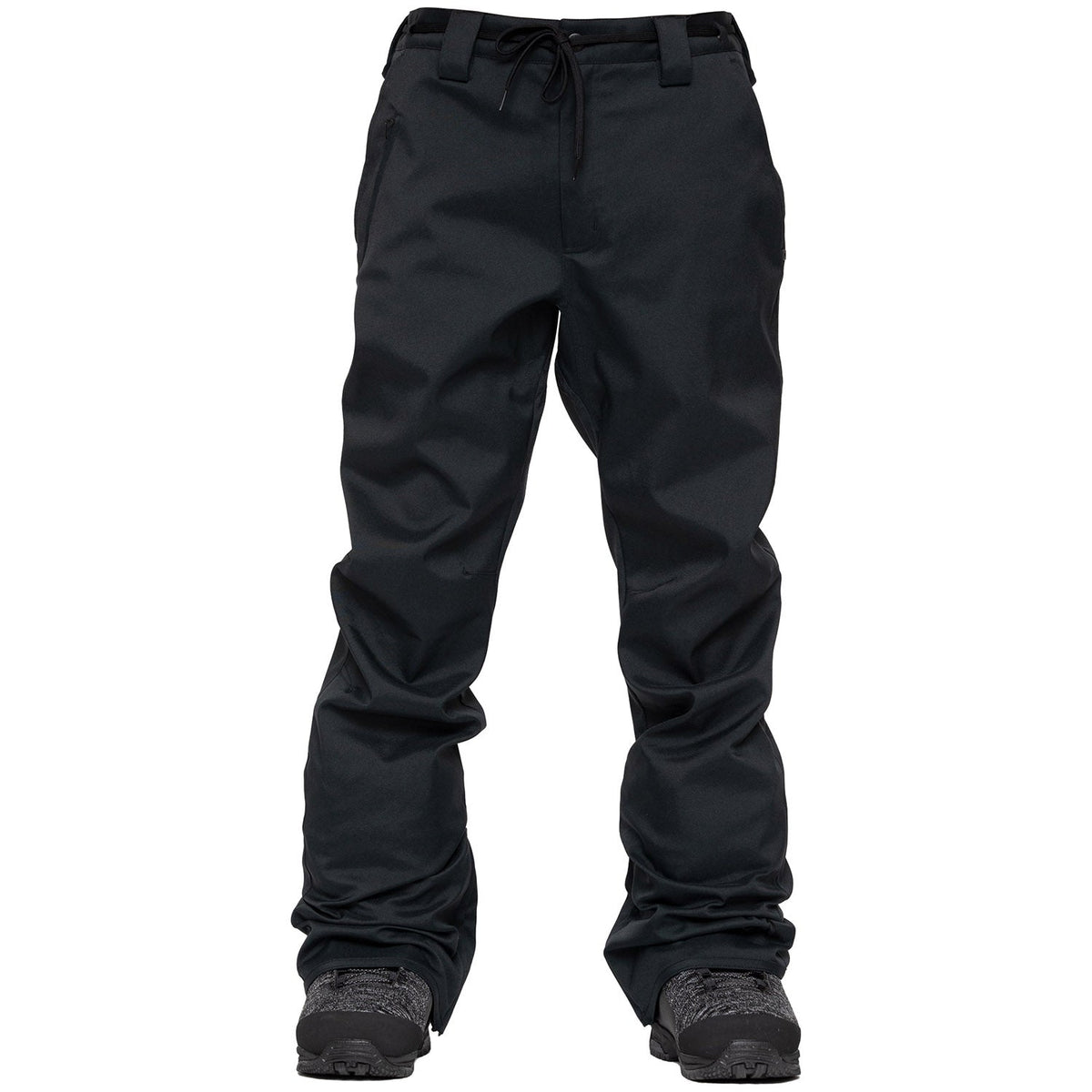 L1 Thunder men's black snowboard pants with drawstring waist and boot-ready cuffs