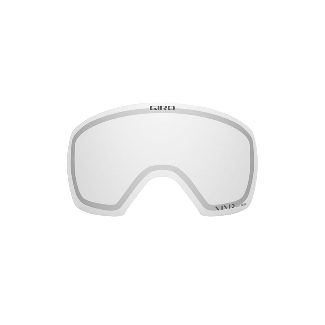Replacement lens for Giro Contact goggles, clear lens with gray rim