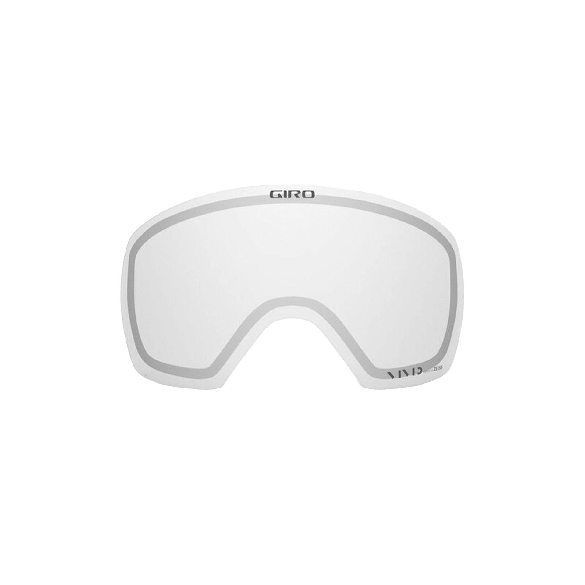 Replacement lens for Giro Contact goggles, clear lens with gray rim