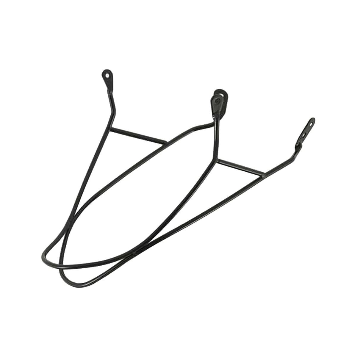 Black helmet chin bar with mounting hardware
