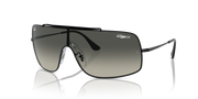 Ray-Ban Wings III sunglasses with black frame and gradient grey lenses