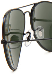 Ray-Ban Aviator RB3025 Sunglasses - Glossy Black/Grey Green / 58 mm - 805289628231 - Additional Image 3