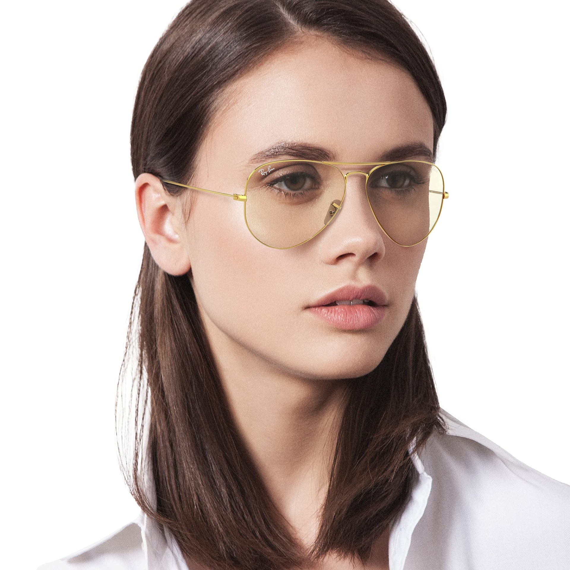 Ray-Ban Aviator RB3025 Sunglasses Batch 3 - Gold/Photochromic Grey / 62 mm - X002U9C6P7 - Additional Image 4