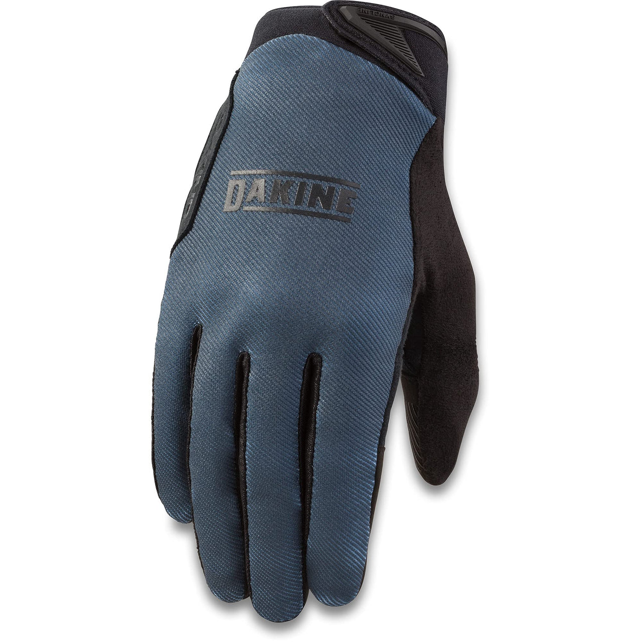 Dakine gel cycling gloves in dark blue with black palm and fingers