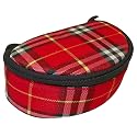 Suncloud Polarized Optics UV Protection Plaid Ziptop Sunglass Case - red - Red