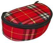 Suncloud Polarized Optics UV Protection Plaid Ziptop Sunglass Case - red - Red