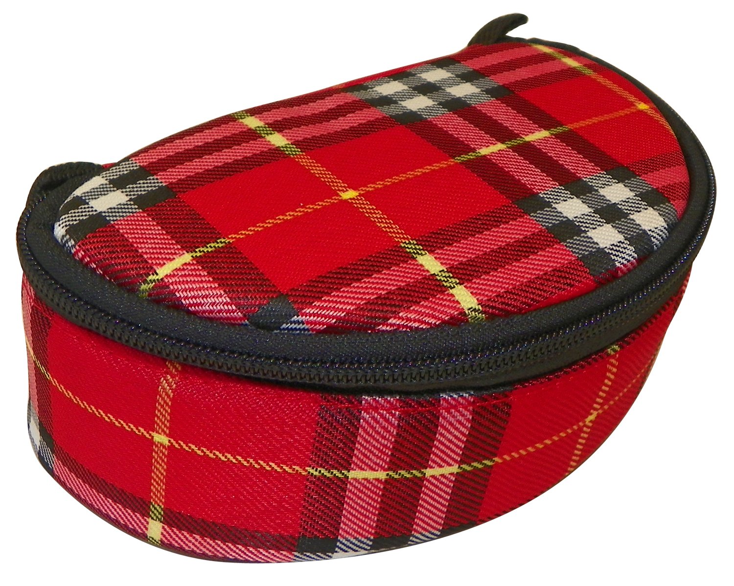Suncloud Polarized Optics UV Protection Plaid Ziptop Sunglass Case - red - Red