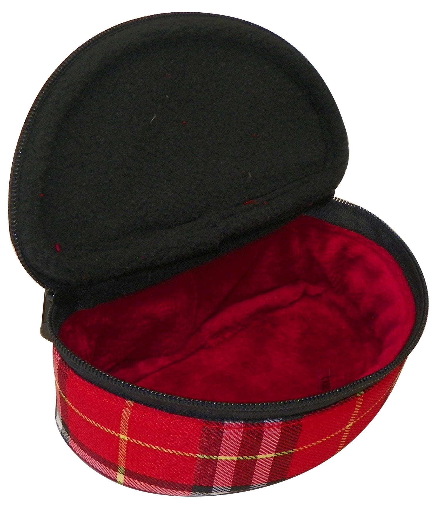 Suncloud Polarized Optics UV Protection Plaid Ziptop Sunglass Case - red - Red