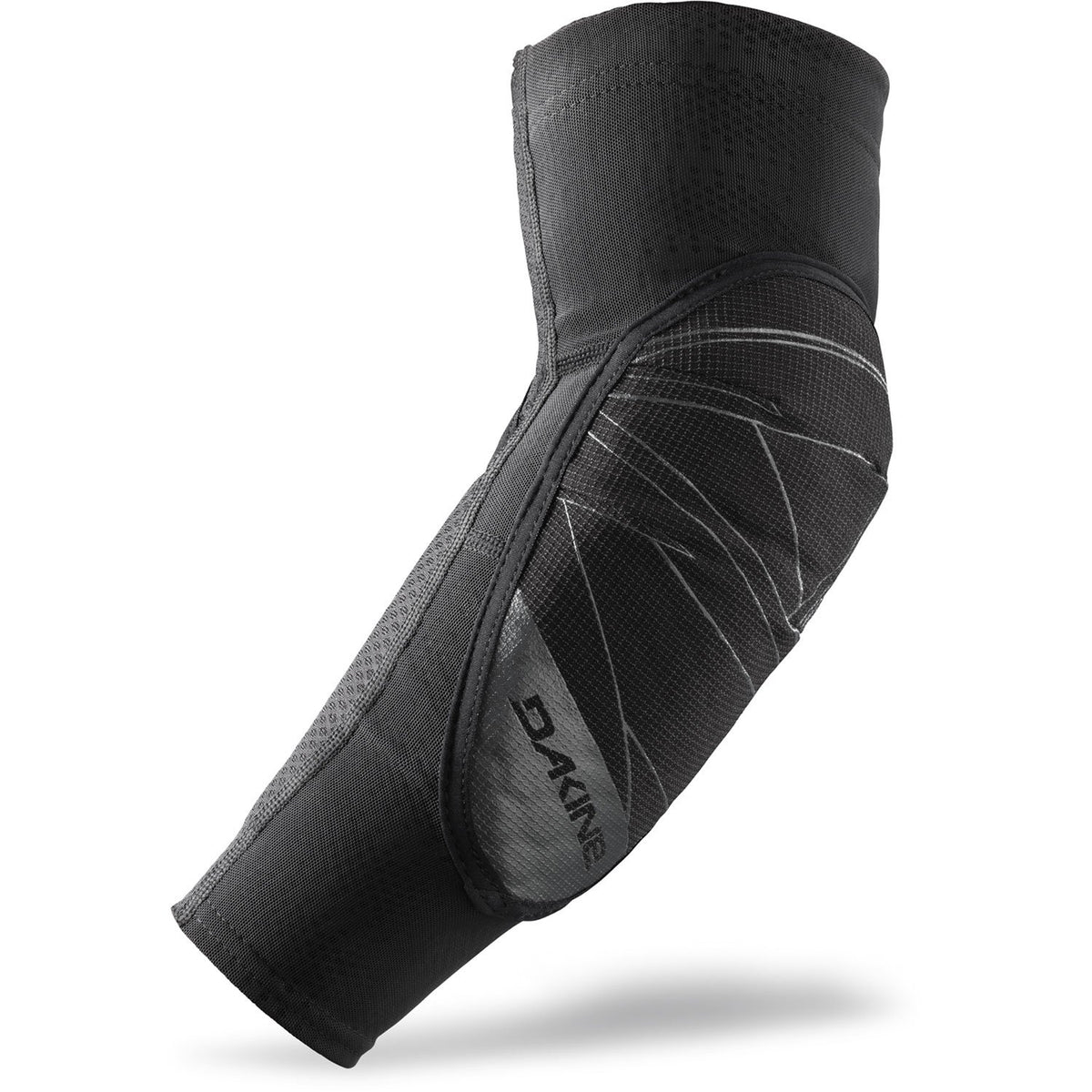 Black elbow pad sleeve with padded wrap, seam lines, and Dakine branding