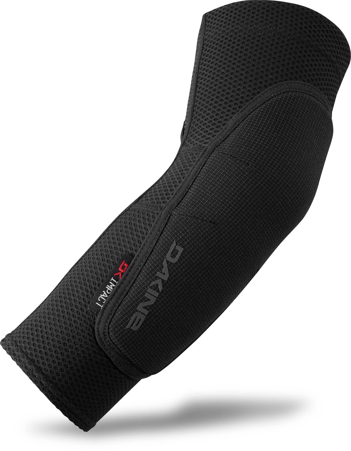 Dakine Slayer elbow pad in black mesh with padded sleeve and hook-and-loop strap