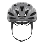 ABUS StormChaser bike helmet, race grey with front vents and adjustable chin strap