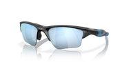 Oakley Half Jacket XL sunglasses with black frames and blue mirrored lenses