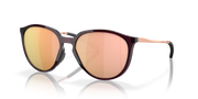 Oakley Sielo sunglasses with rose-gold mirrored pink lenses and dark frames