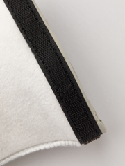 Hestra Heli Ski Jr. mitten liners, off-white with black cuff band detail