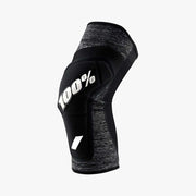 Black/heather grey knee guard with 100% logo and front shield panel