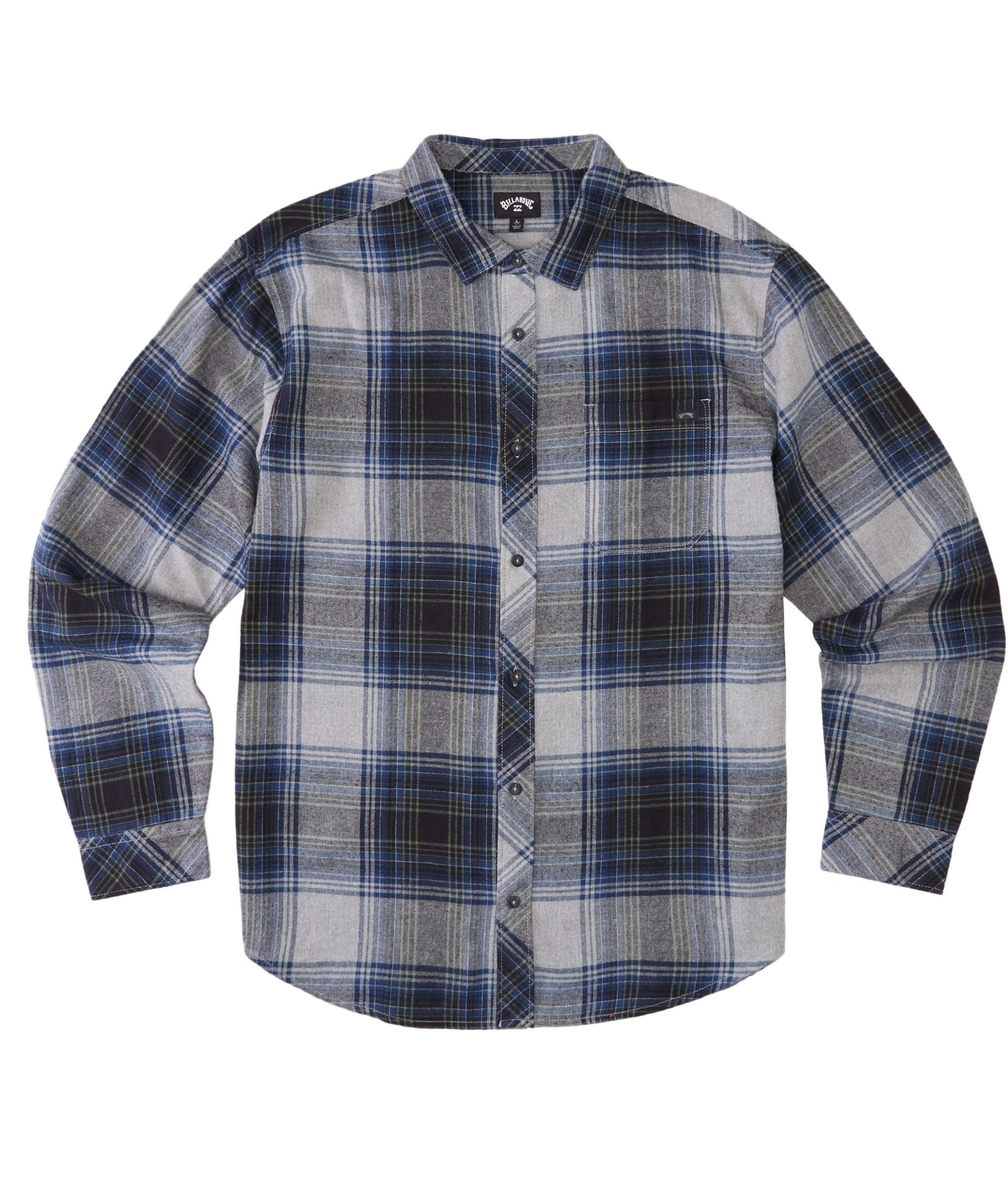 Billabong Men's Coastline Flannel Shirt - Alloy