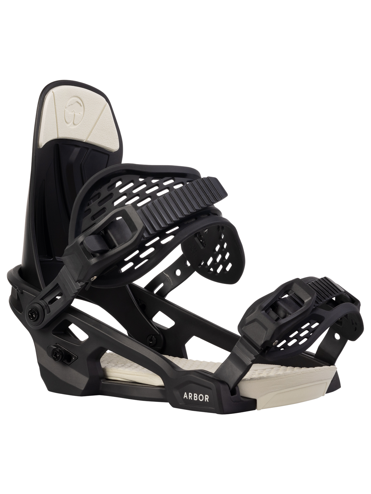 Arbor Acacia Snowboard Bindings – Black/Marshmallow — Acacia Binding