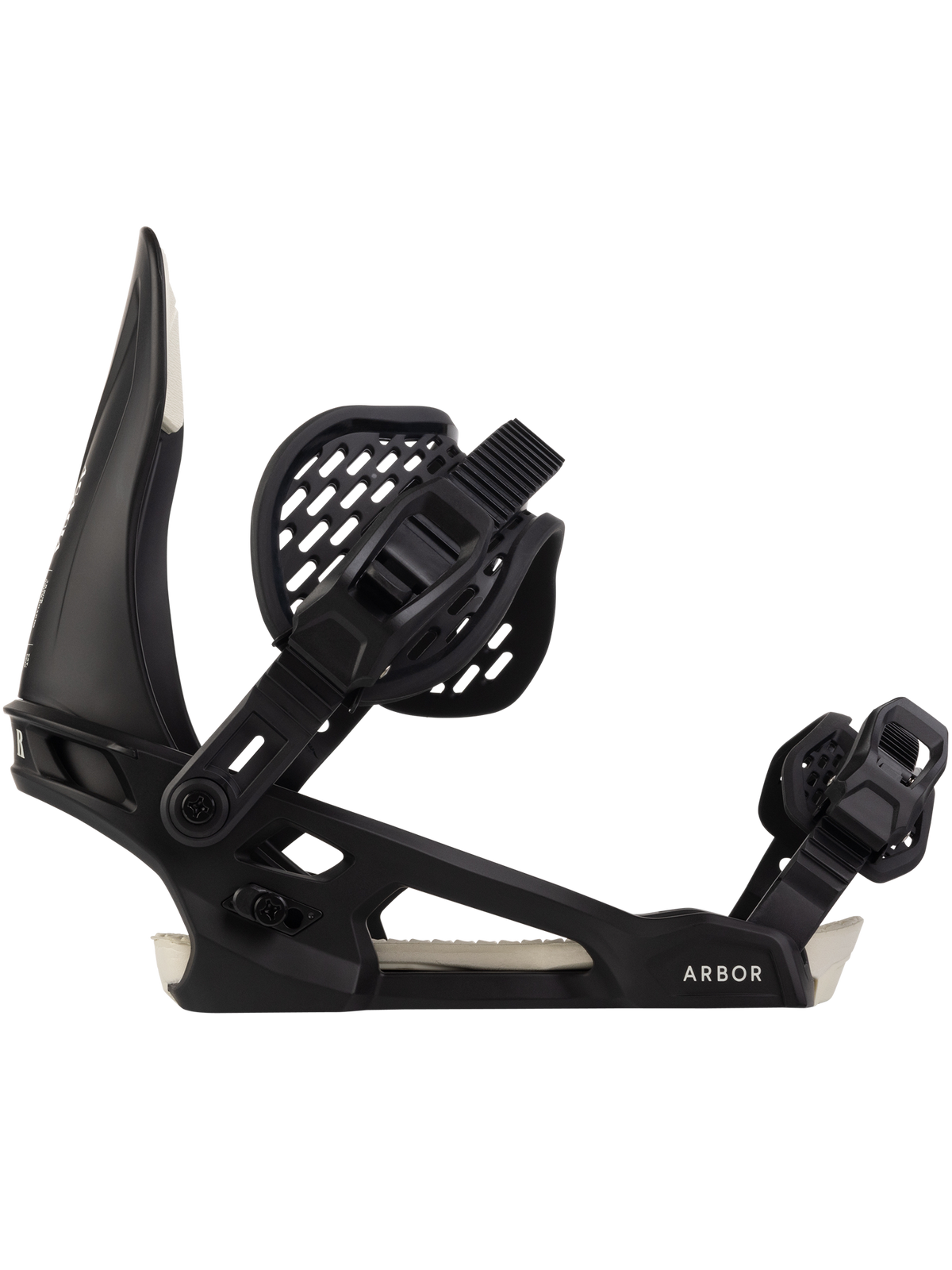 Arbor Acacia Snowboard Bindings – Black/Marshmallow — Acacia Binding