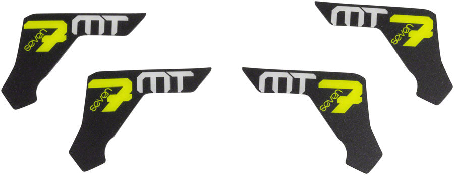 Magura MT7 cover kit with black and yellow MTB graphics, set of four pieces