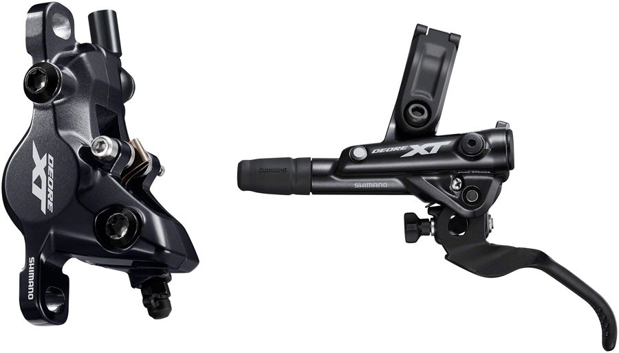 Black front hydraulic disc brake lever, I-SPEC clamp band and hose port
