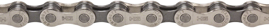 Silver-gray bicycle chain, 6–8 speed, 116 links