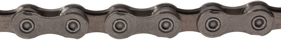 11-speed bicycle chain with gray steel links, 126 links