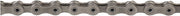 Silver 11-speed bicycle chain with 116 links, metal roller chain