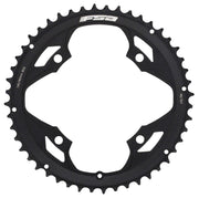 Black 48T 4-bolt chainring with 110mm BCD, Vero Pro-style cutouts and teeth