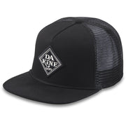 Dakine black trucker hat with diamond logo patch