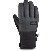 Dakine Omega gloves in carbon/black with black lower palm and logo patch